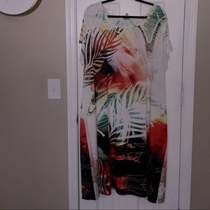Tropical print dress